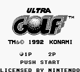 Ultra Golf screenshot 3 for GameBoy
